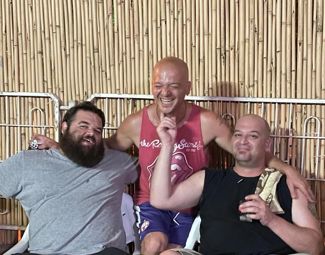 A photo of the Horn family, which includes Iair and his brother Eitan, who remains in captivity. 